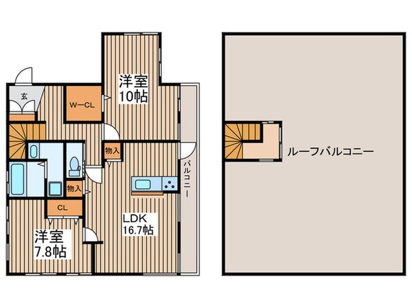 コスモS（301）の物件間取画像